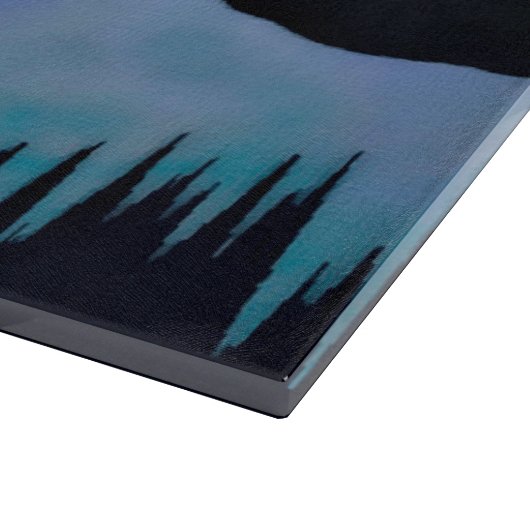 Blauer Aurora Schneidebrett (Ecke)