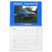 blauer Außenseiter- und Kometen2009 Kalender (Mär 2027)