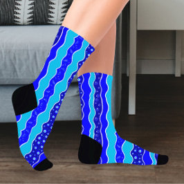 Blauer Austernbär Socken