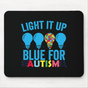 Blauer Autismus Aufklärungsmonat 1 Mousepad