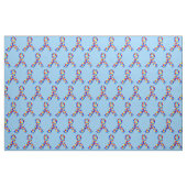 Blauer Autismus Sensibilisierungsband Stoff (Fat Quarter (45,7 x 55,9 cm))