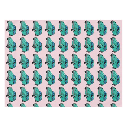 Blauer Autotisch Tischdecke (Vorderseite (Horizontal))