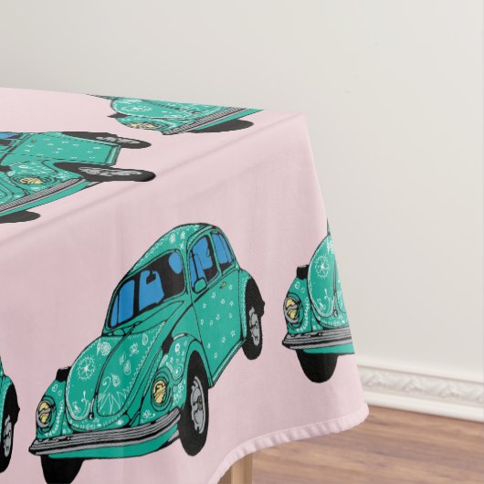 Blauer Autotisch Tischdecke (Beispiel)