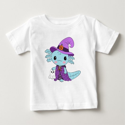Blauer axolotl Halloween Baby T-shirt (Vorderseite)