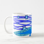 Blauer Axolotl mit Sternen Kaffeetasse (Links)