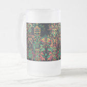 Blauer "Aztec Dream" 473ml Tasse aus Glas (Vorderseite Links)