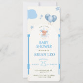 Blauer Baby-Duschvorhang - Vorlage bearbeiten (Vorderseite)