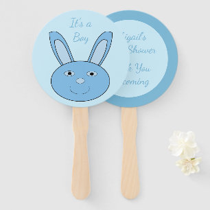 Blauer Baby-Junge-Hasen-Gesicht Frühling Ostern Ba Fächer