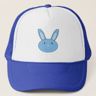 Blauer Baby-Jungen-Hasen-Gesicht Frühling Ostern Truckerkappe