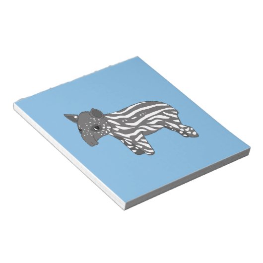Blauer Babytapir Notizblock (angewinkelt)
