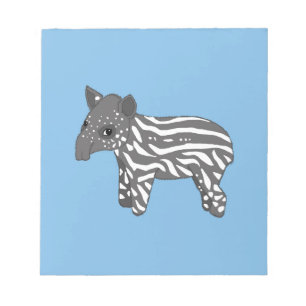 Blauer Babytapir Notizblock