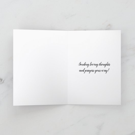 Blauer Bachelor-Knopf Bläschen wird gut Karte (Innenseite)