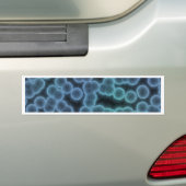 Blauer Bakterienhintergrund Autoaufkleber (Auf Auto)