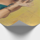 Blauer BALETTE mit Sonnenbrille Geschenkpapier (Ecke)