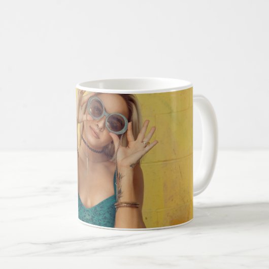 Blauer BALETTE mit Sonnenbrille  Kaffeetasse (VorderseiteRechts)