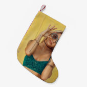 Blauer BALETTE mit Sonnenbrille Kleiner Weihnachtsstrumpf (Vorderansicht (hängend))