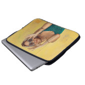 Blauer BALETTE mit Sonnenbrille  Laptopschutzhülle (Vorne Knopf)