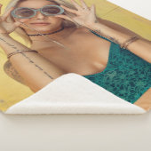 Blauer BALETTE mit Sonnenbrille  Sherpadecke (3/4)