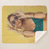 Blauer BALETTE mit Sonnenbrille  Sherpadecke (Vorderseite (Horizontal))