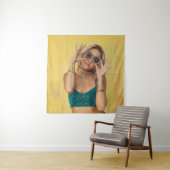 Blauer BALETTE mit Sonnenbrille Wandteppich (Beispiel)