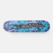 Blauer BALI | Blauer Spritzer Skateboard (Horizontal)