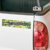 Blauer BALI | Gelber Spritzer Autoaufkleber (Auf Lkw)