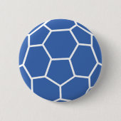blauer Ballhandball Button (Vorderseite)