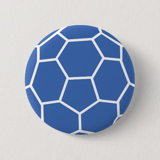 blauer Ballhandball Button (Vorderseite)