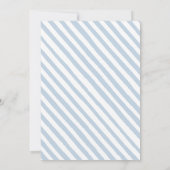 Blauer Ballon Teddy Bär seine Baby-Dusche Einladung (Rückseite)