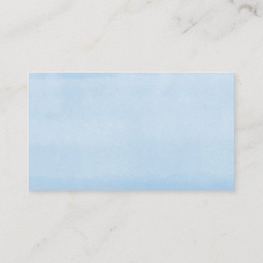 Blauer Ballonjunge Babydusche Windpreisraffinerie Begleitkarte (Rückseite)