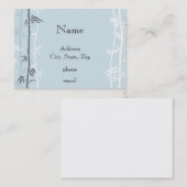 Blauer Bambus Visitenkarte (Vorne/Hinten)