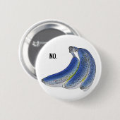 blauer Bananenknopf Button (Vorne & Hinten)