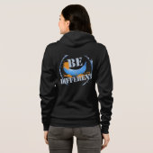 Blauer Bananenstopp ist anders Hoodie (Schwarz voll)