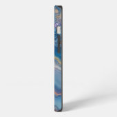 Blauer Bandachat iPhone Hülle (Linke Seite)