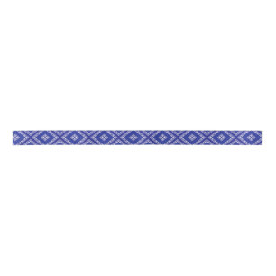 Blauer Bandana-Designband Satinband