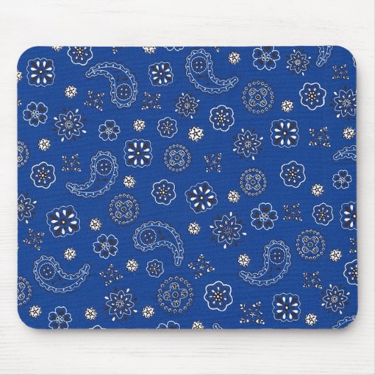 Blauer Bandana Mousepad (Vorne)