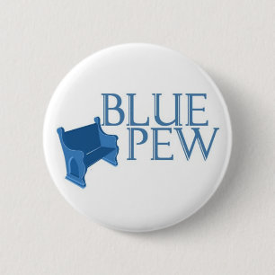 Blauer Bank-Knopf Button