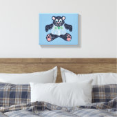 Blauer Bär auf der Leinwand (Insitu (Schlafzimmer))