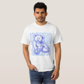 Blauer Bär Baby T-Shirt (Vorne ganz)