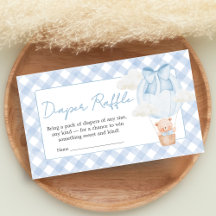 Blauer Bär Kaum Erwartete Babyparty-Windel-Raffle