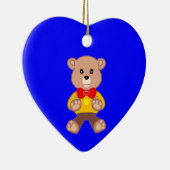 Blauer Bär Keramik Ornament (Rechts)