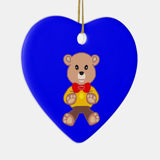 Blauer Bär Keramik Ornament (Rechts)