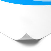 Blauer Bär Poster (Ecke)