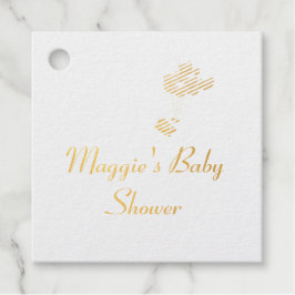 Blauer Bär und Balloons Duschvorteil Geschenkanhänger