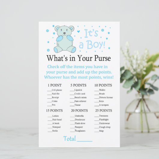 Blauer Bär Was ist in deinem Handyspiel? (Stehend Vorderseite)