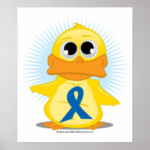 Blauer Bärenente Poster