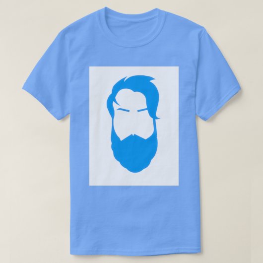 Blauer Bart T-Shirt (Design vorne)