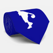 Blauer Basketball Krawatte (Gerollt)