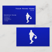 Blauer Basketball Visitenkarte (Vorne/Hinten)