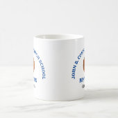 Blauer Basketballspieler der High School - Maßanfe Kaffeetasse (Mittel)